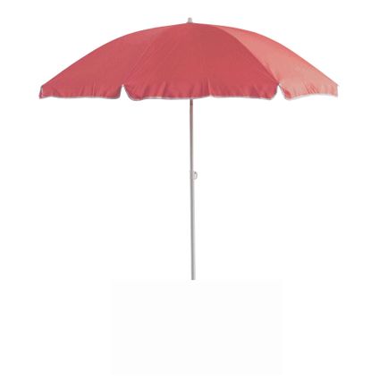 Central Park strandparasol staal rood 2m