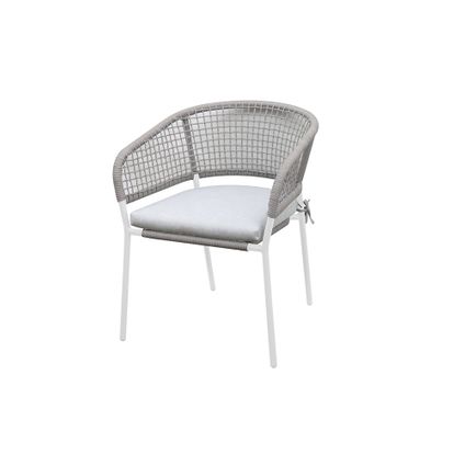 Chaise de jardin Central Park Ciotat aluminium/osier 60x61x74cm