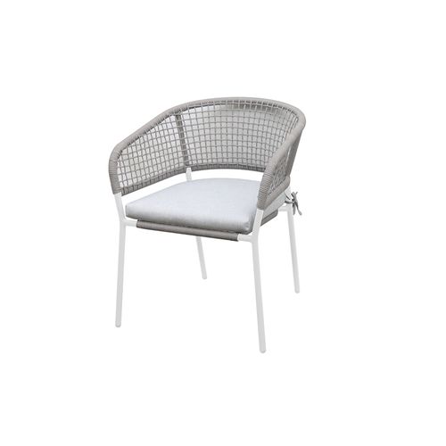 Chaise de jardin Central Park Ciotat aluminium/wicker 60x61x74cm