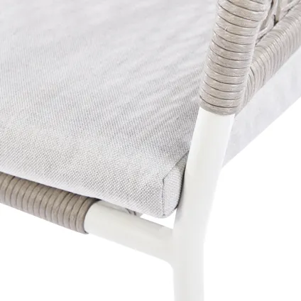Chaise de jardin Central Park Ciotat aluminium/osier gris clair 4