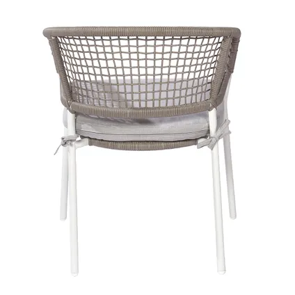 Chaise de jardin Central Park Ciotat aluminium/osier gris clair 11