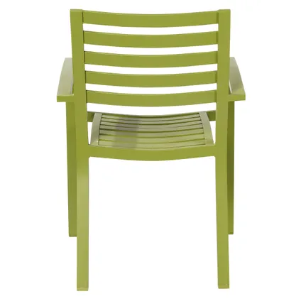 Chaise de jardin Central Park empilable en aluminium vert olive 61,5x57,5x85,5cm 7