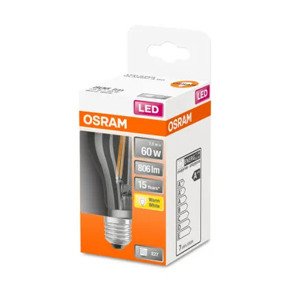 Osram ledlamp Retrofit Classic A warm wit E27 6,5W 2