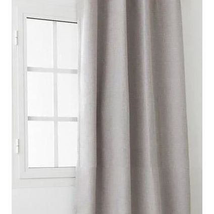 Rideau occultant boréal à crochets gris clair 140 x 260 cm