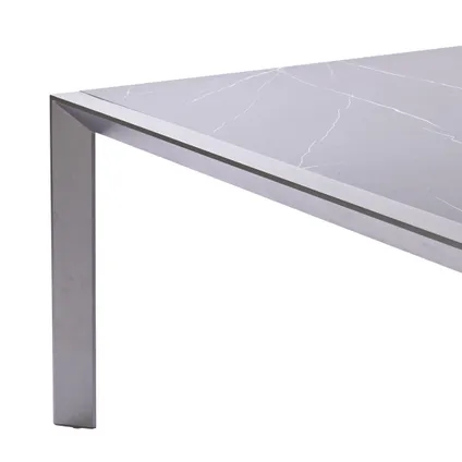 Table de jardin Central Park Banyuls aluminium/céramique 134x240cm 2
