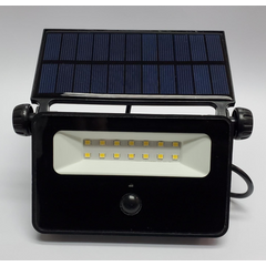 Praxis Projector zwart met bewegingsdectector op zonne-energie 8W aanbieding
