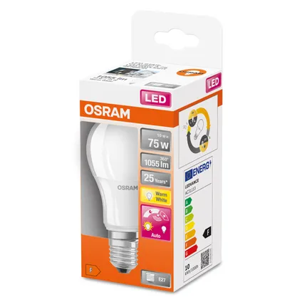 Osram ledlamp Daylight Sensor Classic A warm wit E27 10W 4
