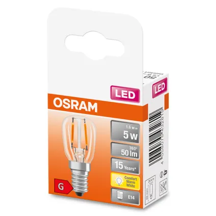 Osram ledlamp Special T26 warm wit E14 1,6W 2