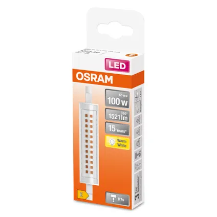 Osram ledlamp Slim Line warm wit R7s 12W 5