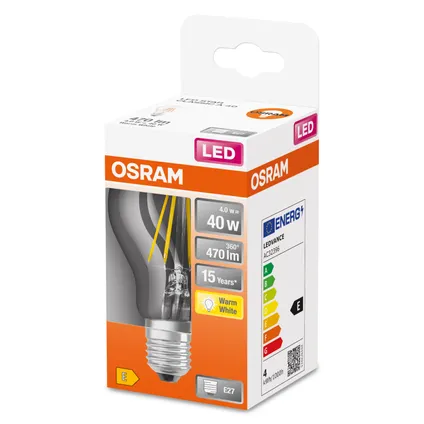 Osram ledfilamentlamp Retrofit Classic A warm wit E27 4W 7