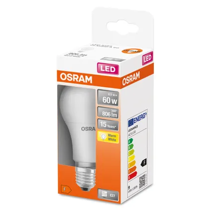 Osram ledlamp Star Classic A warm wit E27 8,5W 2