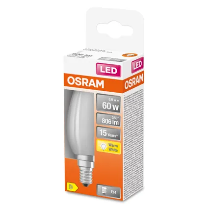 Ampoule LED Osram Retrofit Classic B blanc chaud E14 5,5W 2