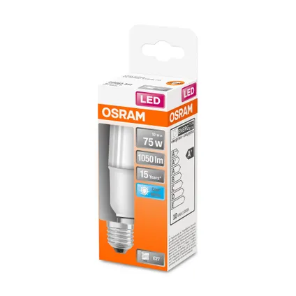 Osram ledlamp Star Stick koel wit E27 9W 2