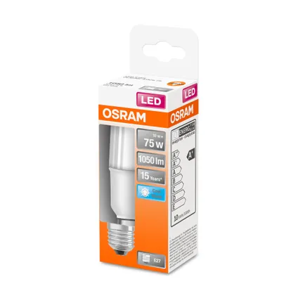 Osram ledlamp Star Stick koel wit E27 9W 5