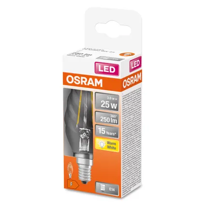 Ampoule LED Osram Retrofit Classic BW blanc chaud E14 2,5W 2