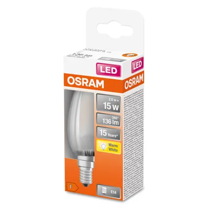 Osram ledlamp Retrofit Classic B warm wit E14 1,5W 2