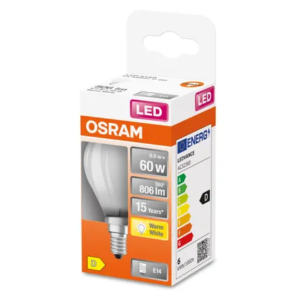 Osram ledlamp Retrofit Classic P warm wit E14 5,5W 4