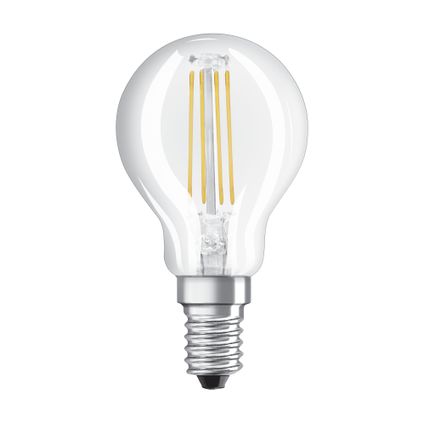 Ampoule LED filament Osram Retrofit Classic P blanc chaud E14 4W