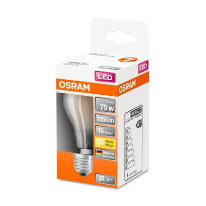 Osram ledlamp Retrofit Classic A warm wit E27 7,5W 2