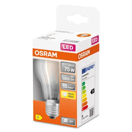 Osram ledlamp Retrofit Classic A warm wit E27 7,5W 7