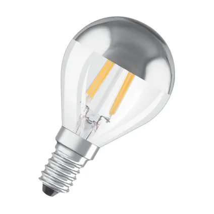 Ampoule LED Osram Retrofit Classic P Mirror blanc chaud E14 4W 3