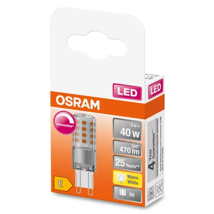 Osram ledlamp Pin dimbaar warm wit G9 4W 4