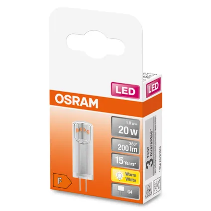 Ampoule LED Osram Pin blanc chaud GY6.35 1,8W 2