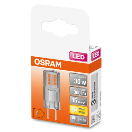 Ampoule LED Osram Pin blanc chaud GY4 2,6W 2