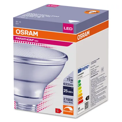 Osram ledreflectorlamp Parathom PAR30 dimbaar warm wit E27 10W 5