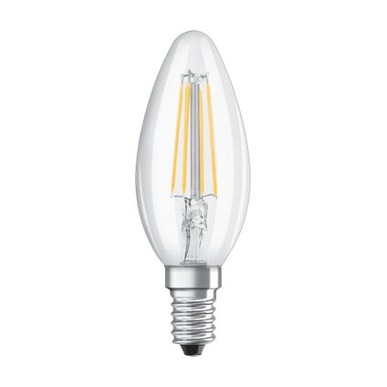 Ampoule LED filament Osram Retrofit Classic B blanc chaud E14 4W
