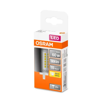 Osram ledlamp Slim Line warm wit R7s 7W 2