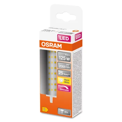 Ampoule LED Osram Line gradable blanc chaud R7s 15W 2