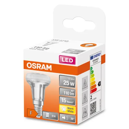 Ampoule LED à réflecteur Osram Star R39 blanc chaud E14 1,5W 2