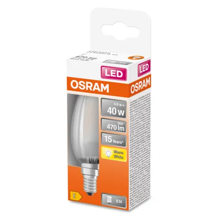 Osram ledlamp Retrofit Classic B warm wit E14 4W 2