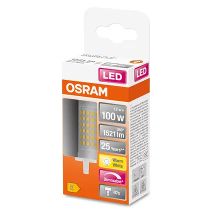 Osram ledlamp Line dimbaar warm wit R7s 11,5W 2
