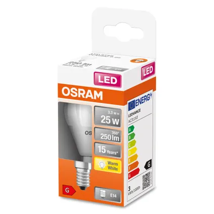 Osram ledlamp Star Classic P warm wit E14 3,3W 2