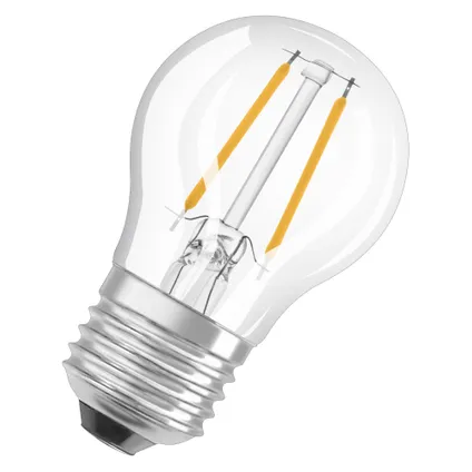 Ampoule LED filament Osram Retrofit Classic P blanc chaud E27 2,5W 2