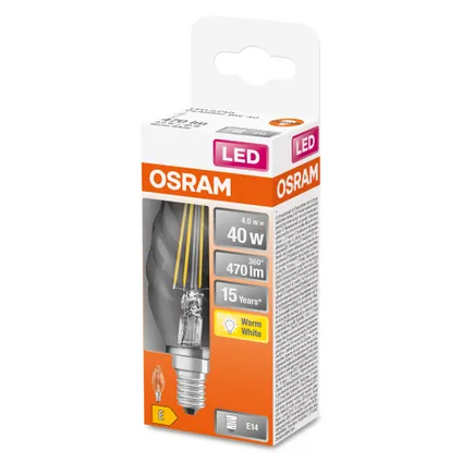 Osram ledlamp Retrofit Classic BW warm wit E14 4W 2