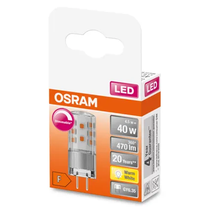 Osram ledlamp Pin dimbaar warm wit GY6.35 4,5W 2