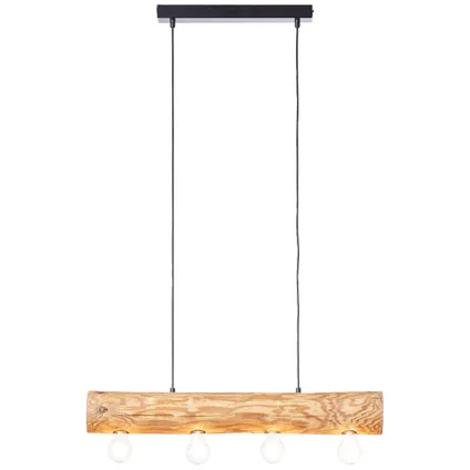 Brilliant hanglamp Trabo hout 4xE27 27W 5