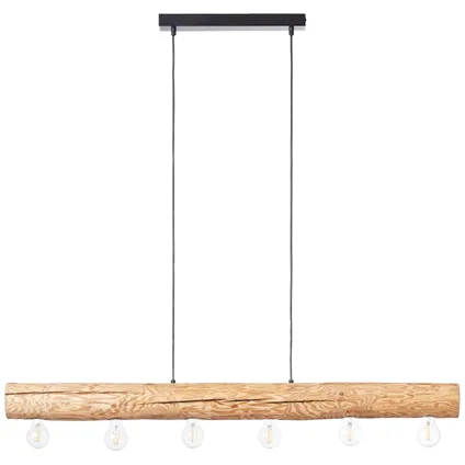 Brilliant hanglamp Trabo hout 6xE27 25W 4