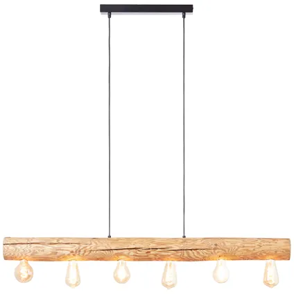 Brilliant hanglamp Trabo hout 6xE27 25W 6