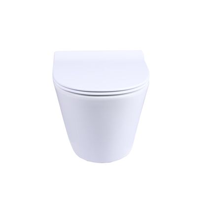 Aquavive hangtoilet Slizza wit | Soft-close & Quick release toiletzitting | Randloos toiletpot
