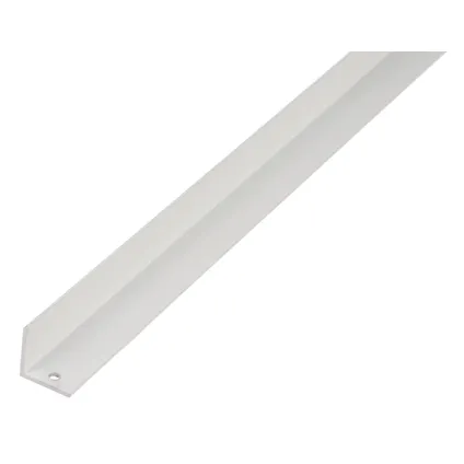 Profilé d'angle aluminium Alberts blanc 20x20x1,5mm 2,6m