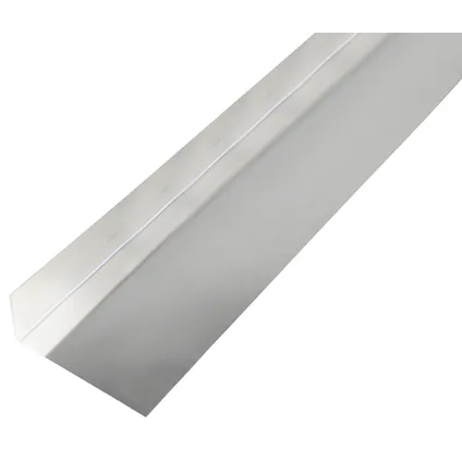 Alberts gladde plaat gefacetteerd L-vorm aluminium 68x30x0,5mm 2m