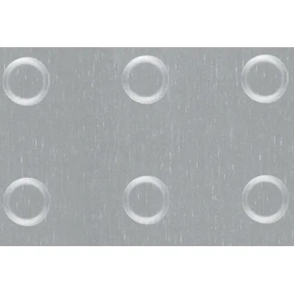 Alberts structuurplaat cirkel-reliëf aluminium geëloxeerd 480x240x1mm