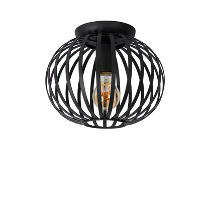 Lucide tafellamp Manuela zwart Ø25,5cm E27 2