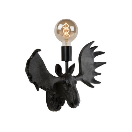 Lucide wandlamp Extravaganza Moose zwart E27