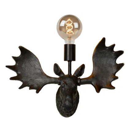 Lucide wandlamp Extravaganza Moose zwart E27 4