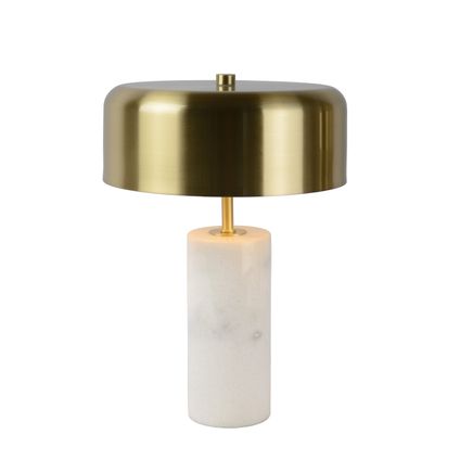 Lampe de table Lucide Mirasol blanc Ø25cm 3xG9